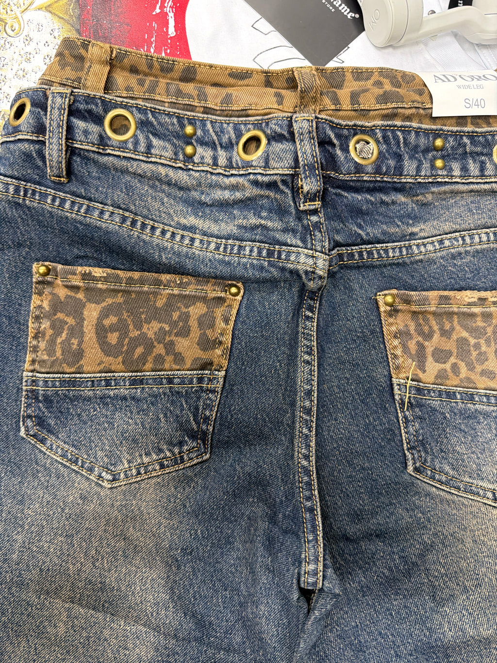 Jeans Leopard Belt