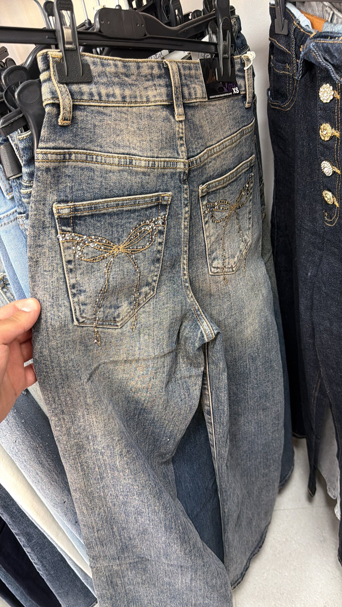 Jeans Flake Brillantinati