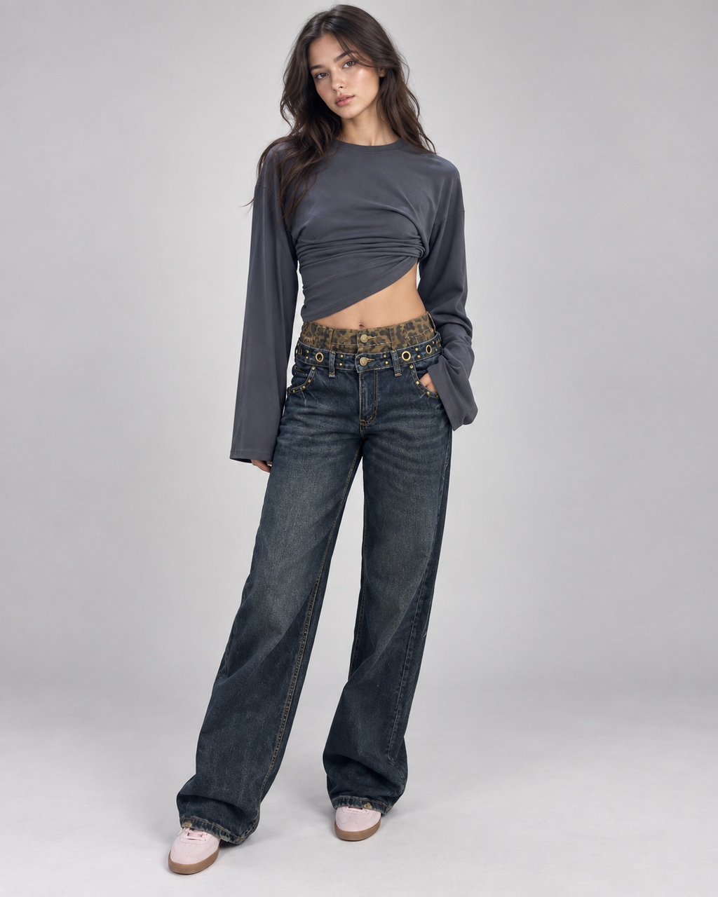 Jeans Leopard Belt