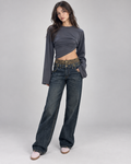 Jeans Leopard Belt