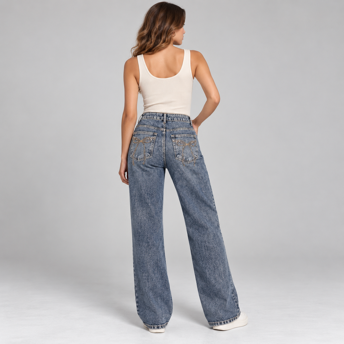 Jeans Flake Brillantinati