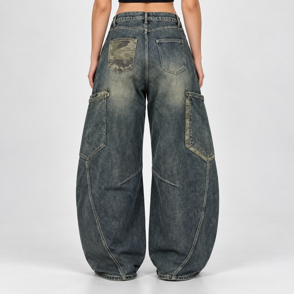 Jeans Cargo Balloon Camo