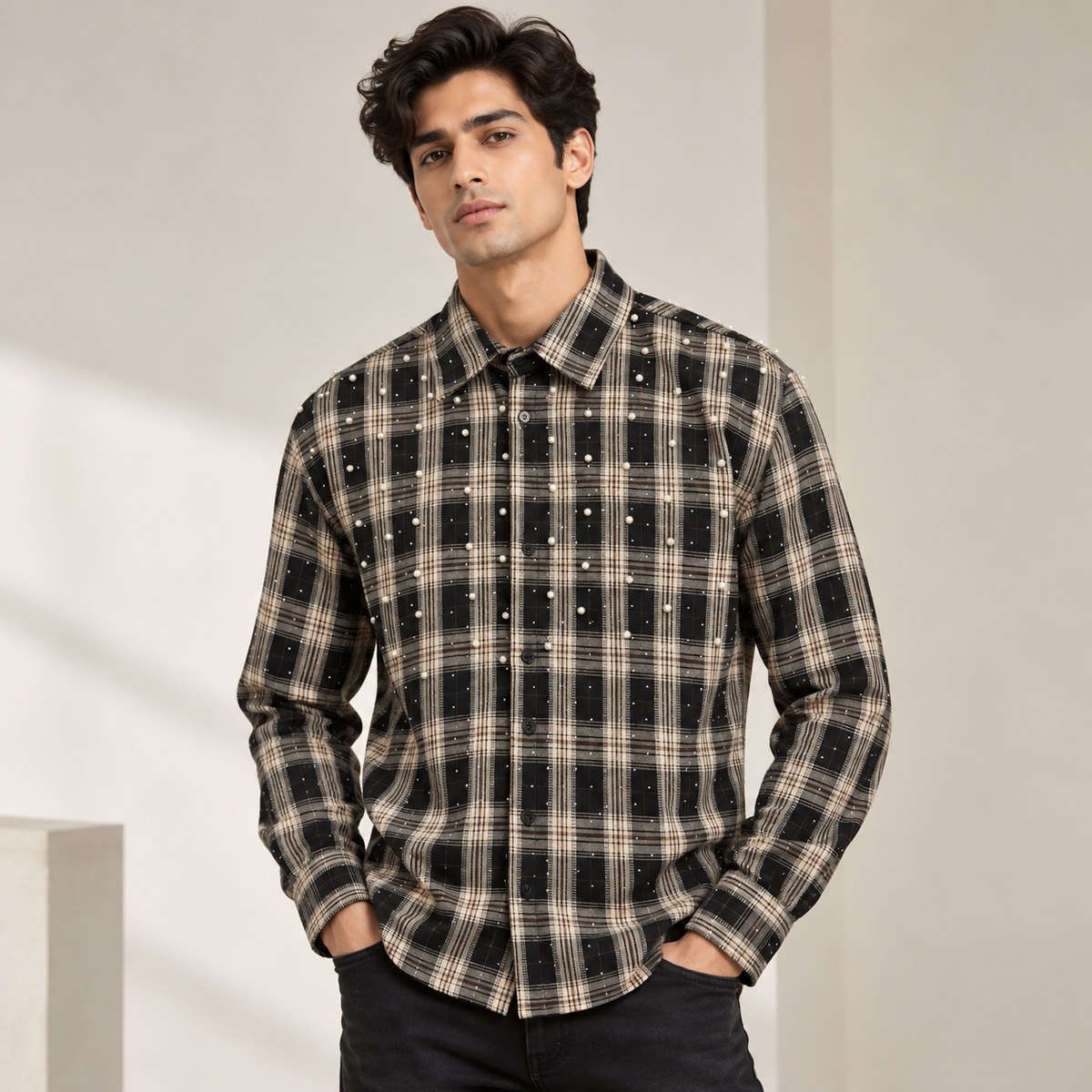 Camicia Pearl a Quadri