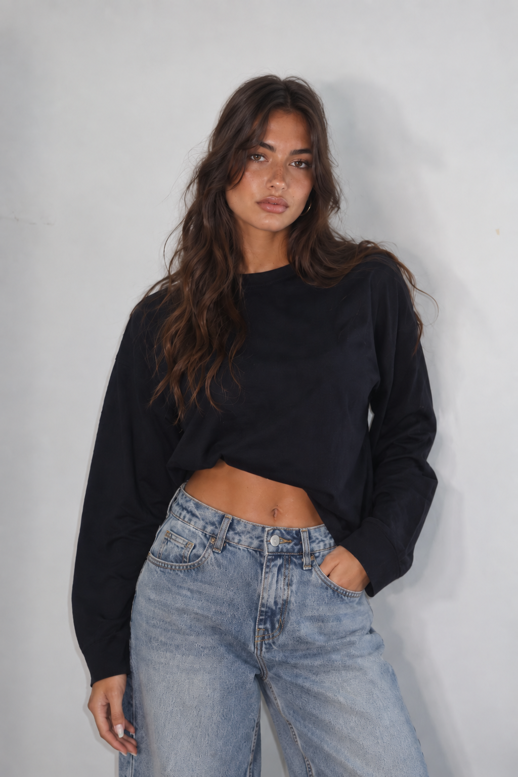 Longsleeve Oversize 100% cotone